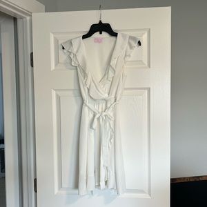 PINK LILLY white mini dress